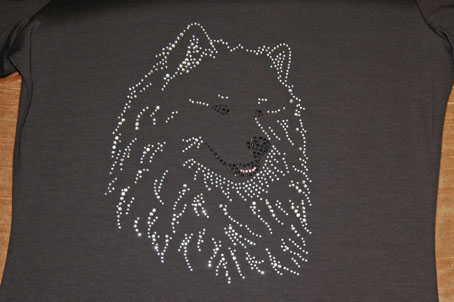 Strass T-shirt Hund